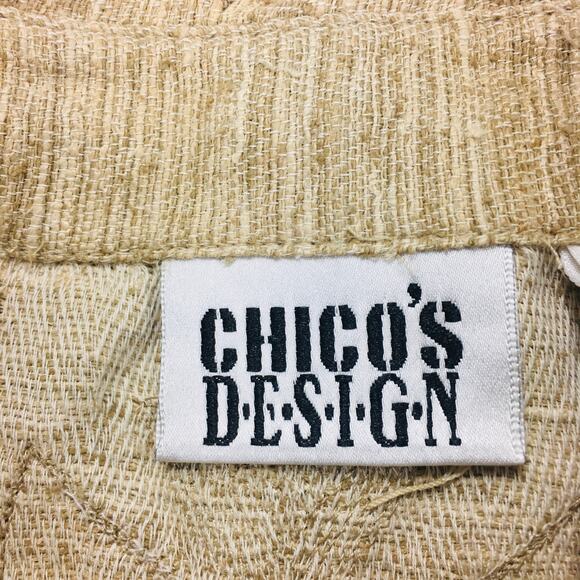 Chico's Sierra Patchwork Silk Cotton Women's Jacket Size XL - Picture 7 of 8